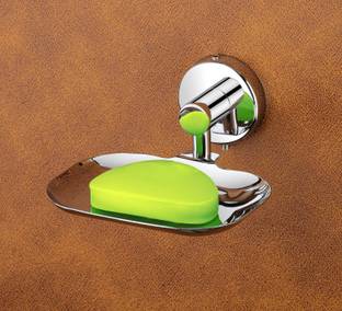 iSTAR Chrome Stainless Steel Soap Stand Case Soap Holder Dish for Bathroom (STEEL)