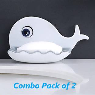 Billipatra Fish Style Multiused Detachable Drainwater case Wall Mounting Soap holder-Stand.