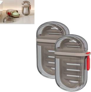 kkart New Portable Soap Container with Lid, Soap Case/Holder for Traveling