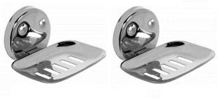 LABATHWAYS Premium Stainless Steel Soap Dish Soap Holder Soap Stand (Pack of 2)