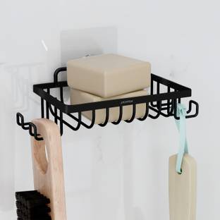 Plantex Soap Dish with Hook for Bathroom/GI Steel Soap Case with Hook/Soap Holder/Stand