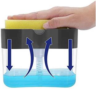 Wanzhow New 2 in 1 Soap Dispenser for Dishwasher Liquid Holder