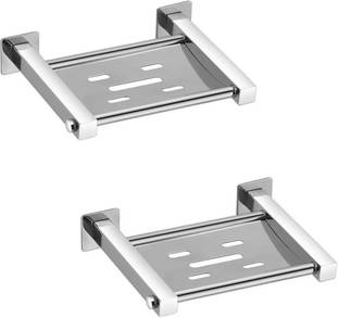 iSTAR Stainless Steel Single Square Dish Soap Holder Stand, Standard, Silver