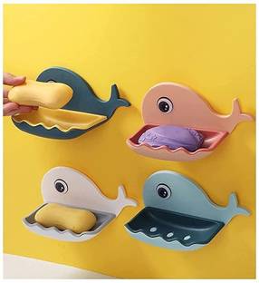 HEYMAK Soap Stand Holder for Bathroom Kitchen Sink Magic Stickers Wall Mounted Stand
