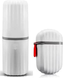galleyway Travel Soap Box Case and Travel Toothbrush Case Holder Combo