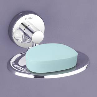 Plantex J4 Stainless Steel Oval Soap Holder for Bathroom/Soap Dish/Bathroom Soap Stand/Bathroom Accessories - (Chrome)