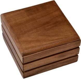 Penaxa Teak Wood Soap Dish with Lid
