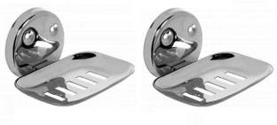 LABATHWAYS Premium Stainless Steel Soap Dish Soap Holder Soap Stand (Pack of 2)