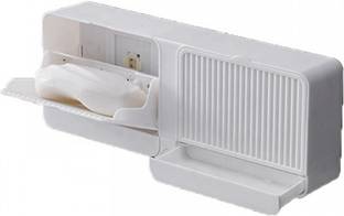 SITARAMMART Wall Mounted Double Layer Soap Box with Drain Tray