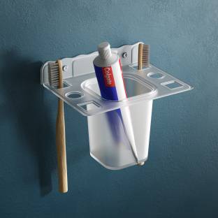 GRIVAN Wall-mounted Acrylic tumbler and toothbrush/stand/holder for bathroom