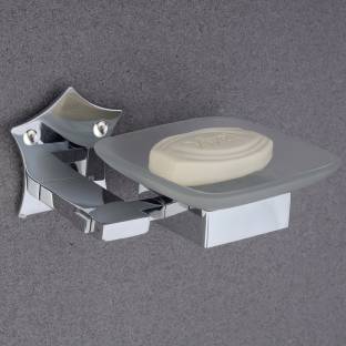 GLOXY Wall Mounted Stainless Steel Rust-Proof Single Soap Holder Usable for Bathroom