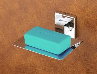 iSTAR 304 S.S. Square single Soap Dish/ Soap Holder for Kitchen & Bathroom - PACK OF 1