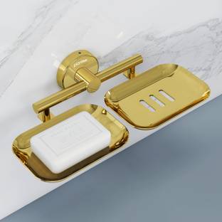Plantex Steel Double Soap Dish for Bathroom/Soap Stand/Soap Holder/Bathroom Accessories