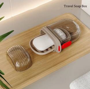 KUBAVA Travel Soap Case, Soap Holder with Cover Portable Soap Bar Box