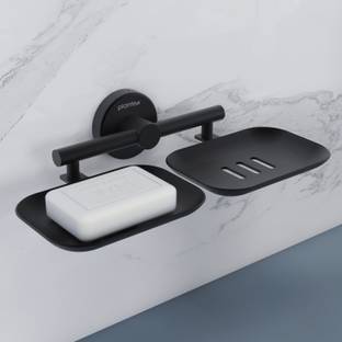 Plantex Galaxy Steel Rectangular Double Soap Dish for Bathroom/Soap Stand/Soap Holder