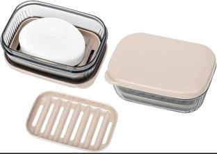 एलिटी SoapBox with Lid,Portable Bar Soap Holder for Traveling,Camping,Gym,Bathroom