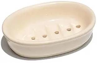 Pure Source India Ceramic Soap Dish, 1 Piece, 7.75 Inch Oval Shape
