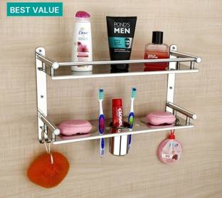 Well Set bathroom soap dish Tumbler Holder&Paste-Brush Stand Rack multi purposes