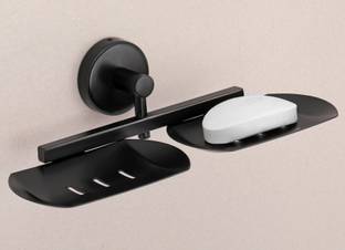 iSTAR 304 Stainless Steel Double Soap case/Dish/holder for Bathroom(chrome)(pack of 1)