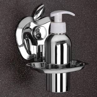 iSTAR Liquid Soap Dispenser, Shampoo Dispenser, 304 Grade Stainless Steel with Chrome Finish 300 ml Soap Dispenser