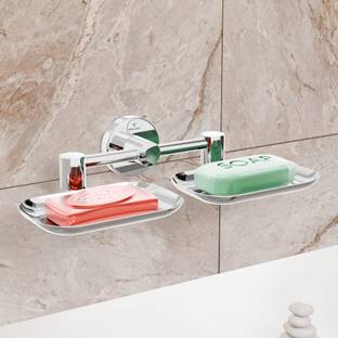 Nexanest Bathroom Dual Soap Stand/Soap Holder with Drainage Holes/Long Lasting & Stylish