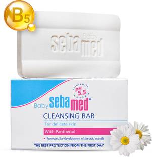 Sebamed Baby Cleansing Bar|pH 5.5 |Newborn bathing|Soap Free|Tear Free