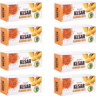 Nandini Kesar & Almond Goti Facial soap For Man & Women, 25g. (Pack OF 8)