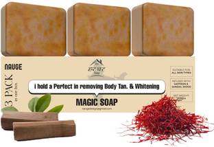 Nauge HarGhar Soaps Sandalwood & Saffron Magic Soaps Handmade, Natural Glow