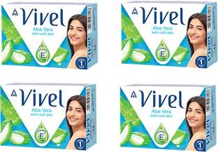 Vivel Aloe Vera Bathing Soap with Vitamin E for Soft Skin, for Women & Men