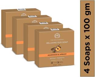 THE MAN COMPANY Relaxing Oud Soap Bar | Agarwood & Apricot | Glowing and Soft Skin