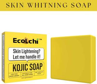 ECOLCHI Kojic Skin Whitening Soap with | Reduce Pigmentation | For All Skin Types