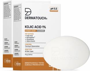 Dermatouch Kojic Acid 1% Soap with Glutathione | For Pigmentation & Sun damage