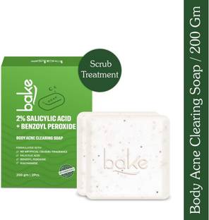 Bake 2% Salicylic Acid Soap for Body & Back Acne, Reduces Strawberry Legs