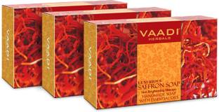 vaadi Herbals Luxurious Saffron Soap - Skin Whitening Therapy (Pack of 3) (75 gms x 3)