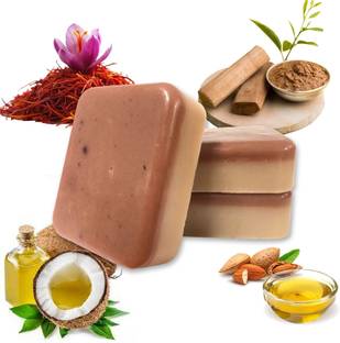 satroopaa Sandalwood and Saffron Soap leaving skin smooth, glowing & refreshed.