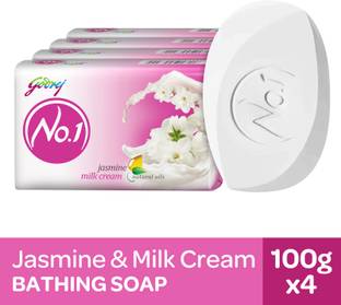 Godrej No.1 Jasmine & Milk Cream Bath Soap