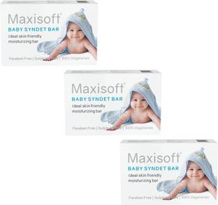 Maxisoft Baby Syndet Bar 75 gm | Aloe Vera, Vitamin E & Avocado Oil | pH 5.5