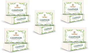pureindia Handmade Camphor Soap All day freshness For Body And Face Pack Of 5