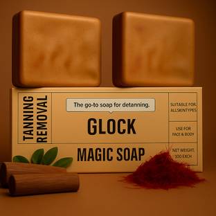 Glock GharSoaps Magic Soap Sandalwood and Saffron Soap for Soft, Radiant Texture.