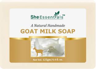 She Essentials Goat Milk Soap enriched with Lactic Acid for Skin Exfoliation & Acne Control