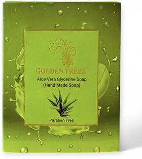 Golden Treez AloeVera Handmade Soap For Anti Wrinkle Natural Soap Pack of 1