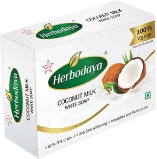 Herbodaya Coconut Milk White Soap | Gentle Cleansing & Skin Brightening | Herbal Bath