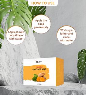 Bejoy Turmeric Kojic Acid Brightning Body Soap Natural & Nourishing Body and Face