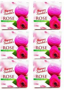 MYSORE SANDAL ROSE SOAP PACK OF 6