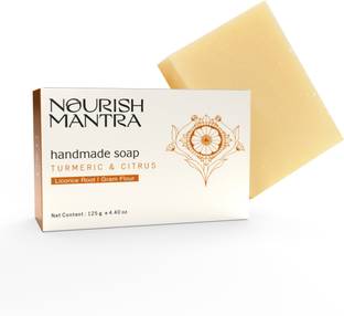 Nourish Mantra Turmeric & Citrus Handmade Bathing Bar Soap | For all skin type