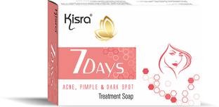 KISRA 7Days Acne, Pimple & Dark Spots Treatment Soap For Hydrating Face, Glowing Skin