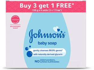JOHNSON'S Baby Soap (with New Easy Grip Shape) (Buy 3 Get 1 Free)