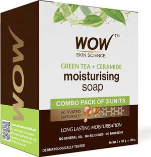 WOW SKIN SCIENCE & Ceramide Moisturizing Soap | Purifying Cleanser | Controls Body Acne