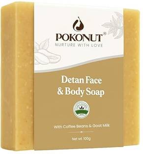 Pokonut Coffee-Goat Milk Detan Soap | Handmade & Natural | SLS/SLES & Paraben-Free