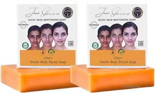 Jiore Skincare Sinche Kojic Soap for Fresh, Clean Skin Combo Set